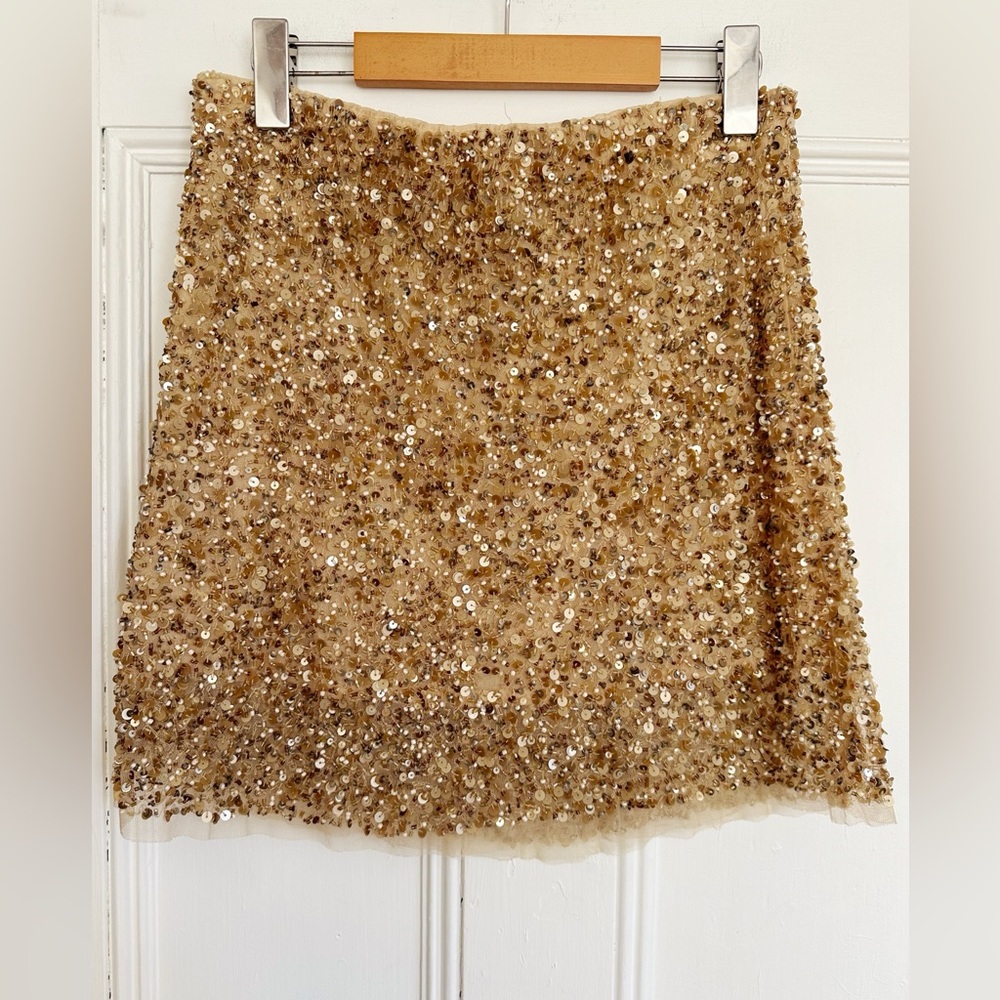 Zara Sequinned & Beaded Mini Skirt. Size XS - Picture 6 of 11